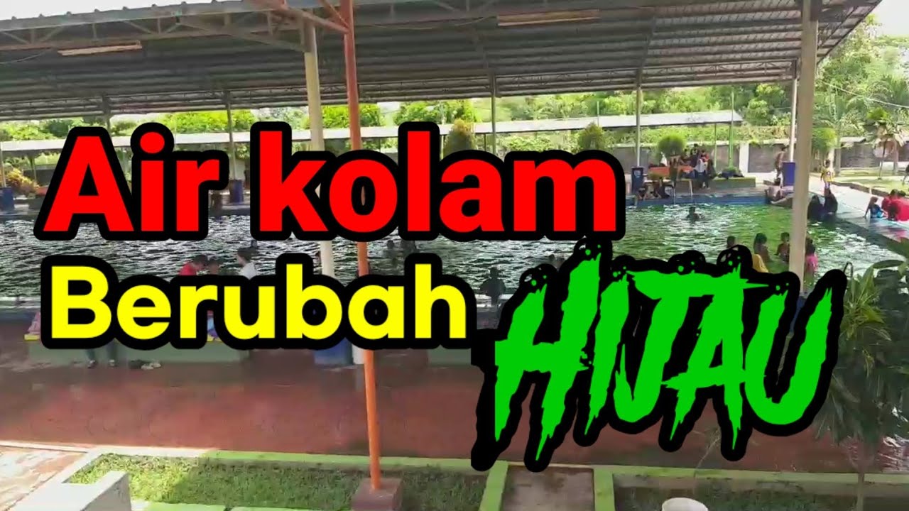Air Kolam Renang Surya Kadipaten Berubah Jadi Hijau