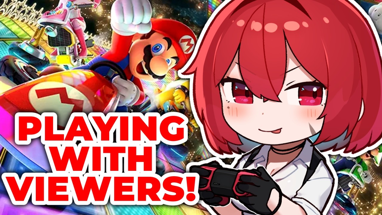 Playing Mario Kart Deluxe 8 With Viewers! | 🔴LIVE VTuber