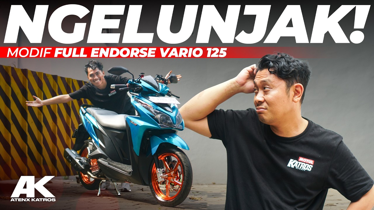 Modif Full Endorse Vario 125 KZR Milik Karyawan Part 2 #AtenxKatros