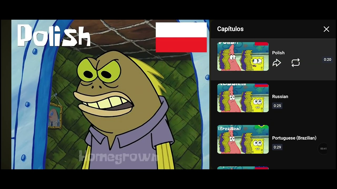 SPONGEBOB SQUAREPANTS CHOCOLATE MULTILANGUAGE 