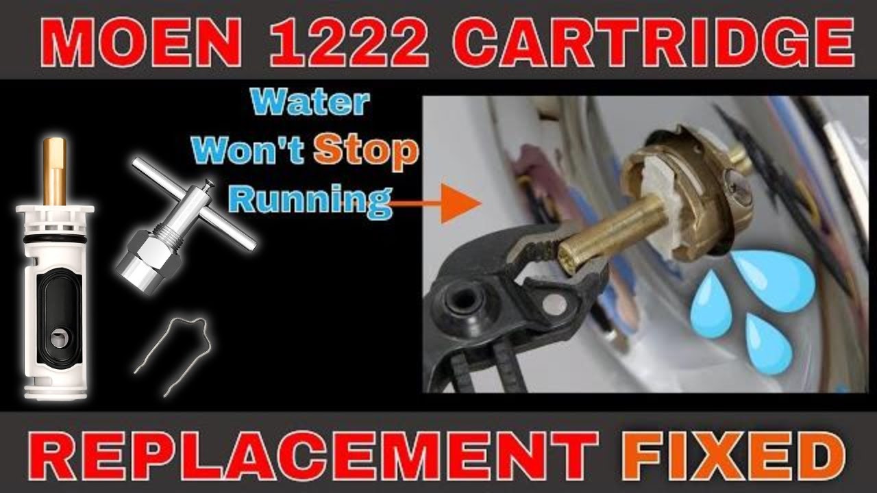 Faucet Repair: Shower Bathtub Won't Stop Running Water / Moen 1222 Cartridge Replacement J.O.A.T.D.
