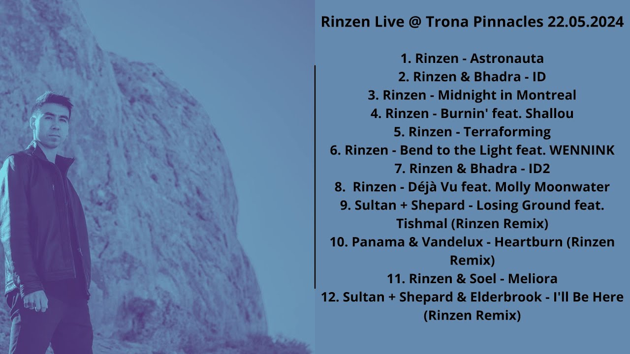 Rinzen Live @ Trona Pinnacles 22.05.2024 with Tracklist
