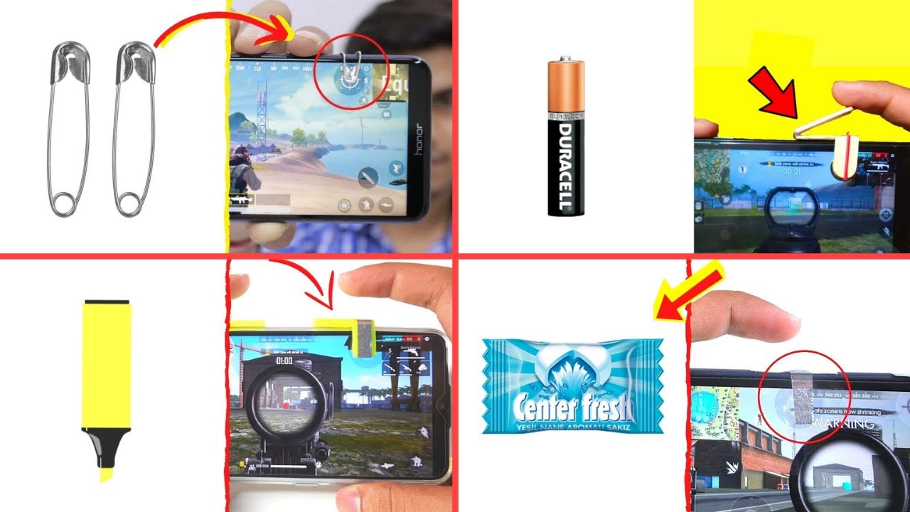11 Ways To Make PUBG Trigger | How To Make Fire Button / L1 R1 Button For PUBG Mobile! | DIY