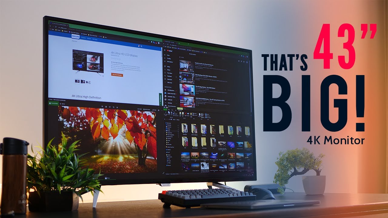 Mega 43 INCH 4K Monitor - All about the SIZE! (Philips 4K)