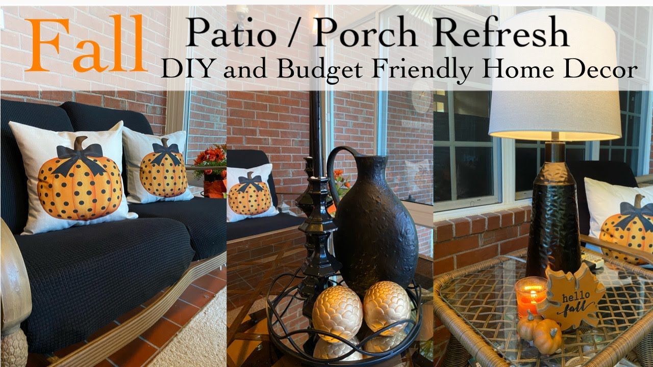 FALL CLEAN AND DECORATE WITH ME 2022 | PATIO CLEAN AND DECORATE WITH ME ENCLOSED PATIO CLEAN WITH ME