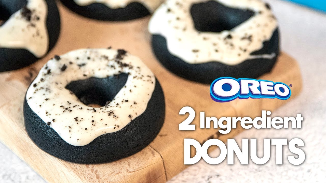 2-Ingredient OREO DONUTS in the Microwave 💙 | In Just 2 Minutes!