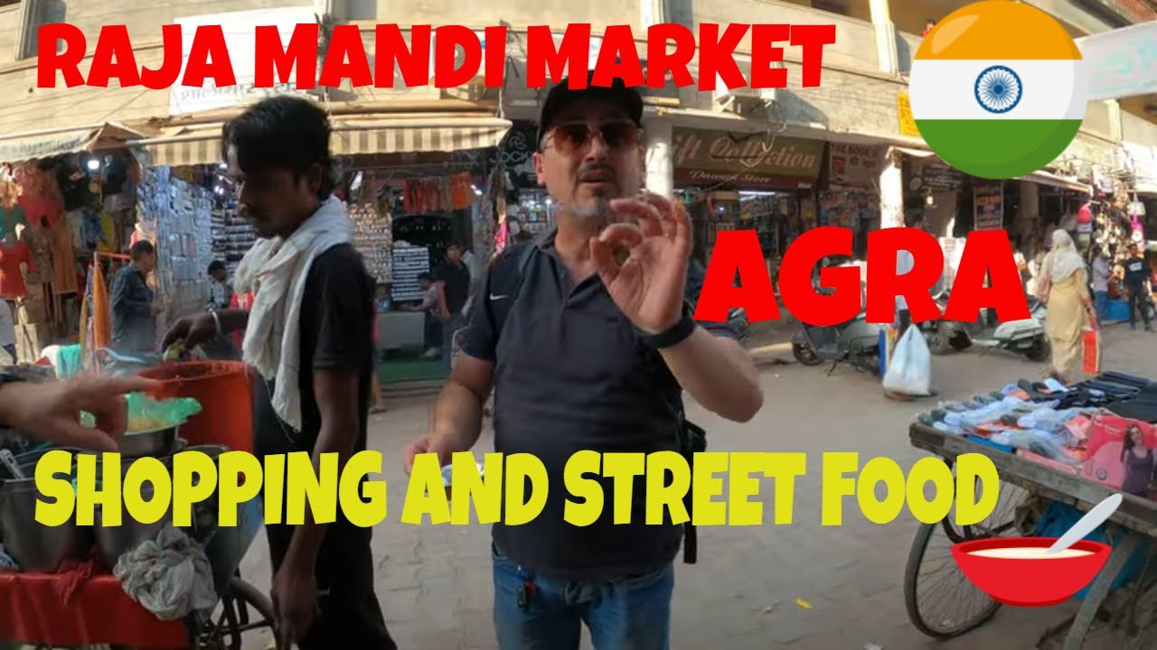 Exploring Agra’s Vibrant Mandi Street MARKET SHOPPING AND STREET FOOD #traveltoindia #streetfood
