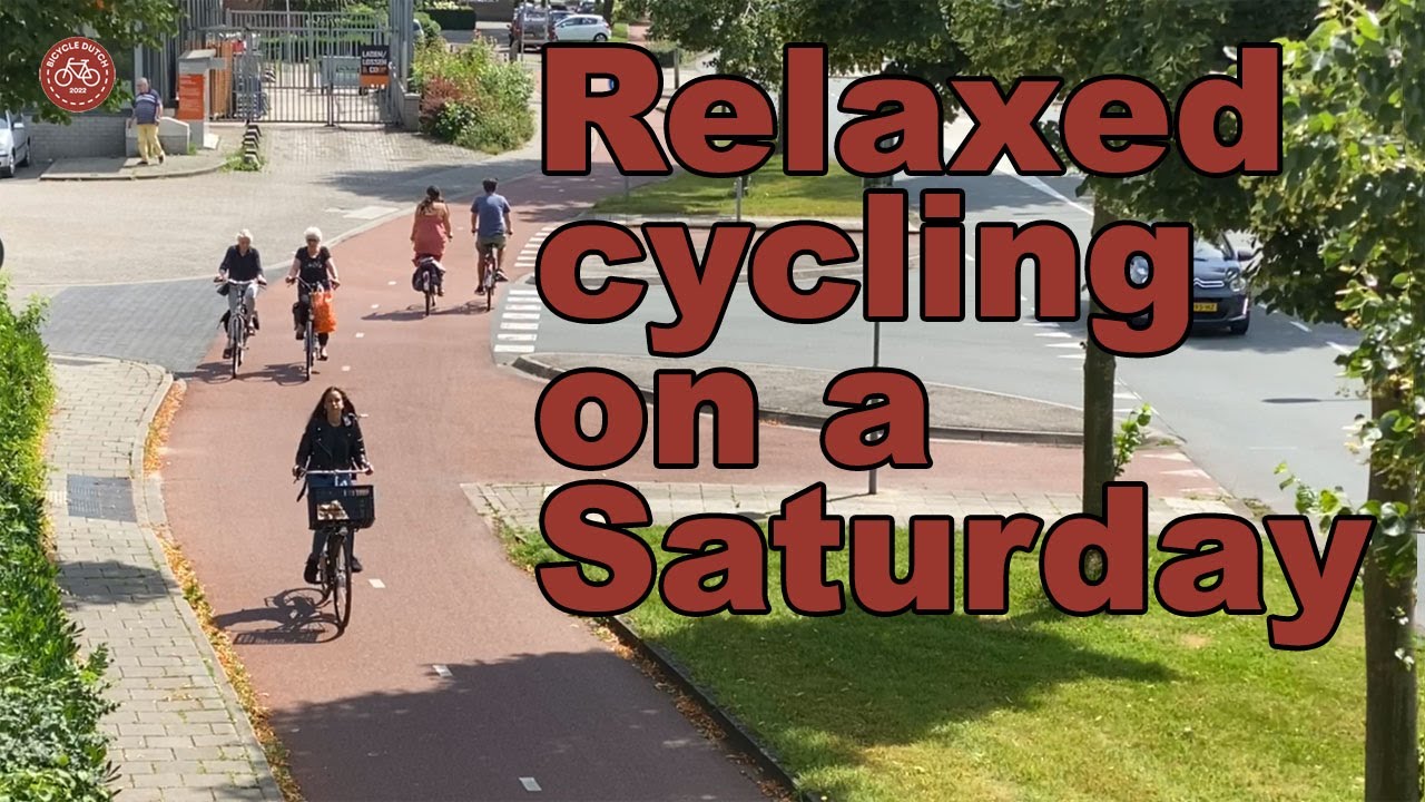 Cycling on a Saturday afternoon in 's-Hertogenbosch