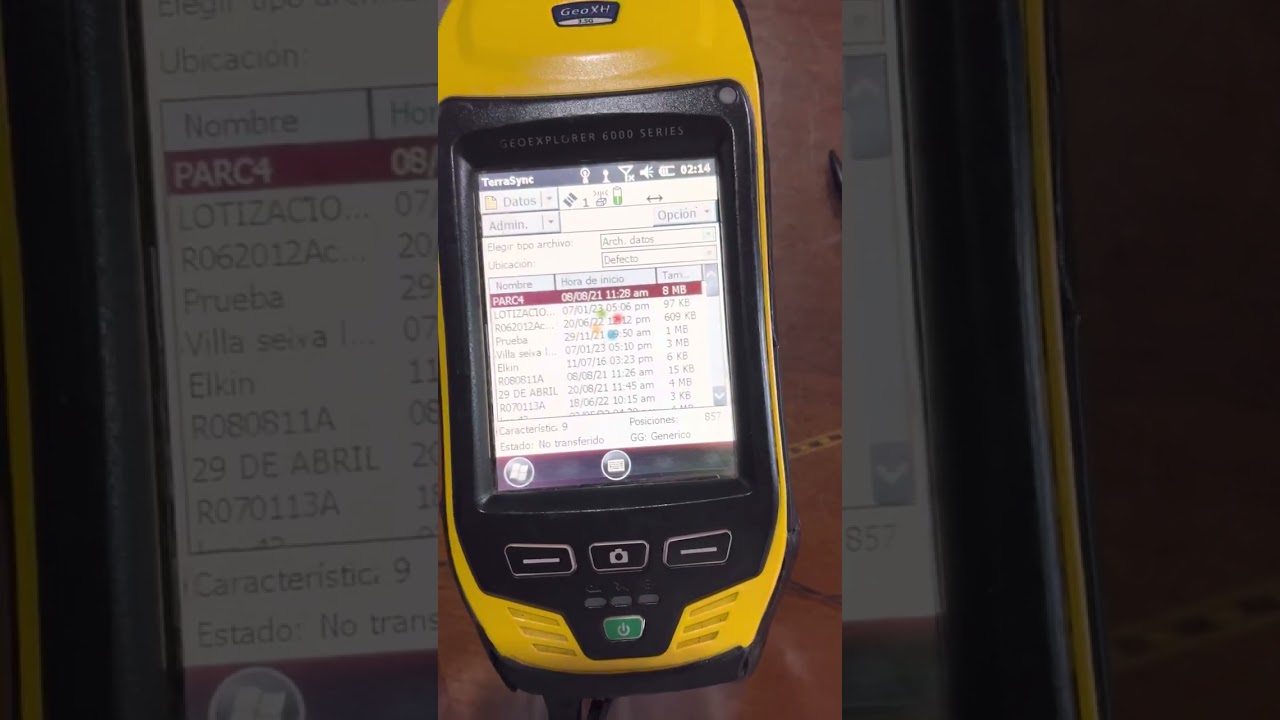 Trimble GeoXH Geoexplorer 6000 sin cable  de datos [Transferir archivos por USB]