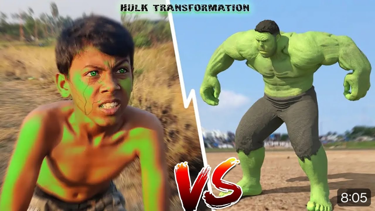 Hollywood movie Hulk transformation in real life show 