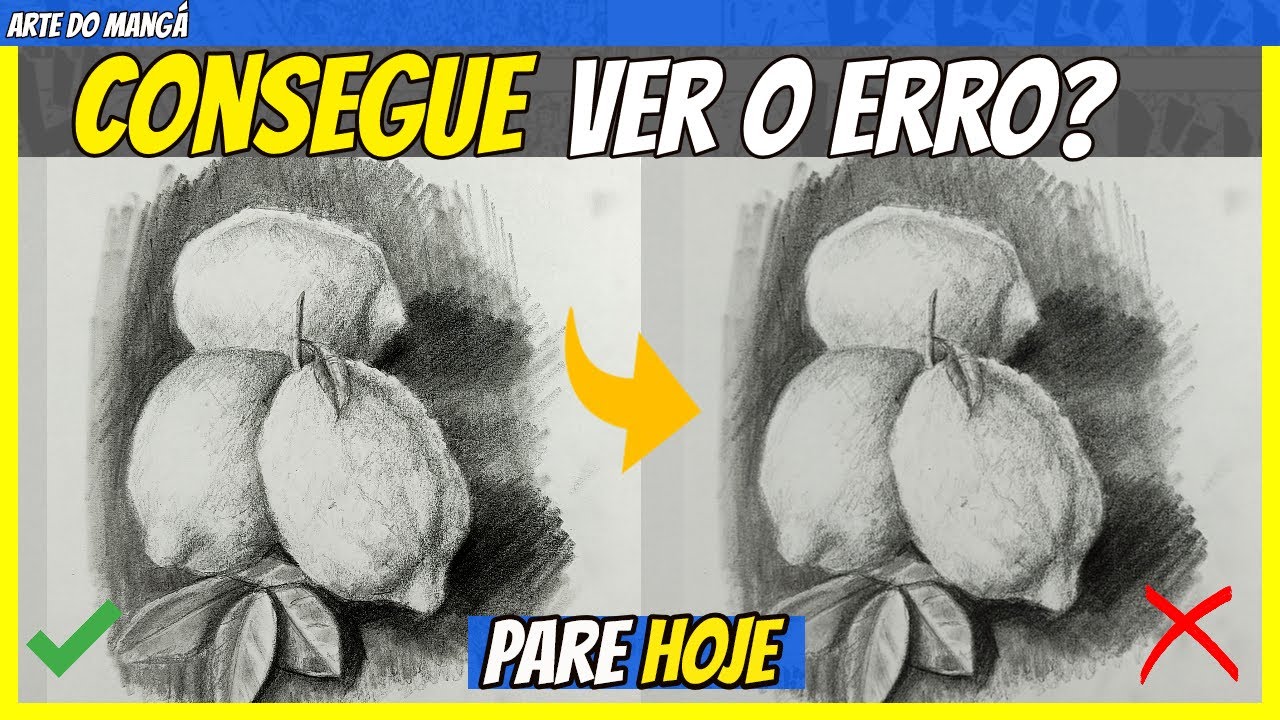 Erros AO SOMBREAR os Desenhos ( realismo e luz e sombra)