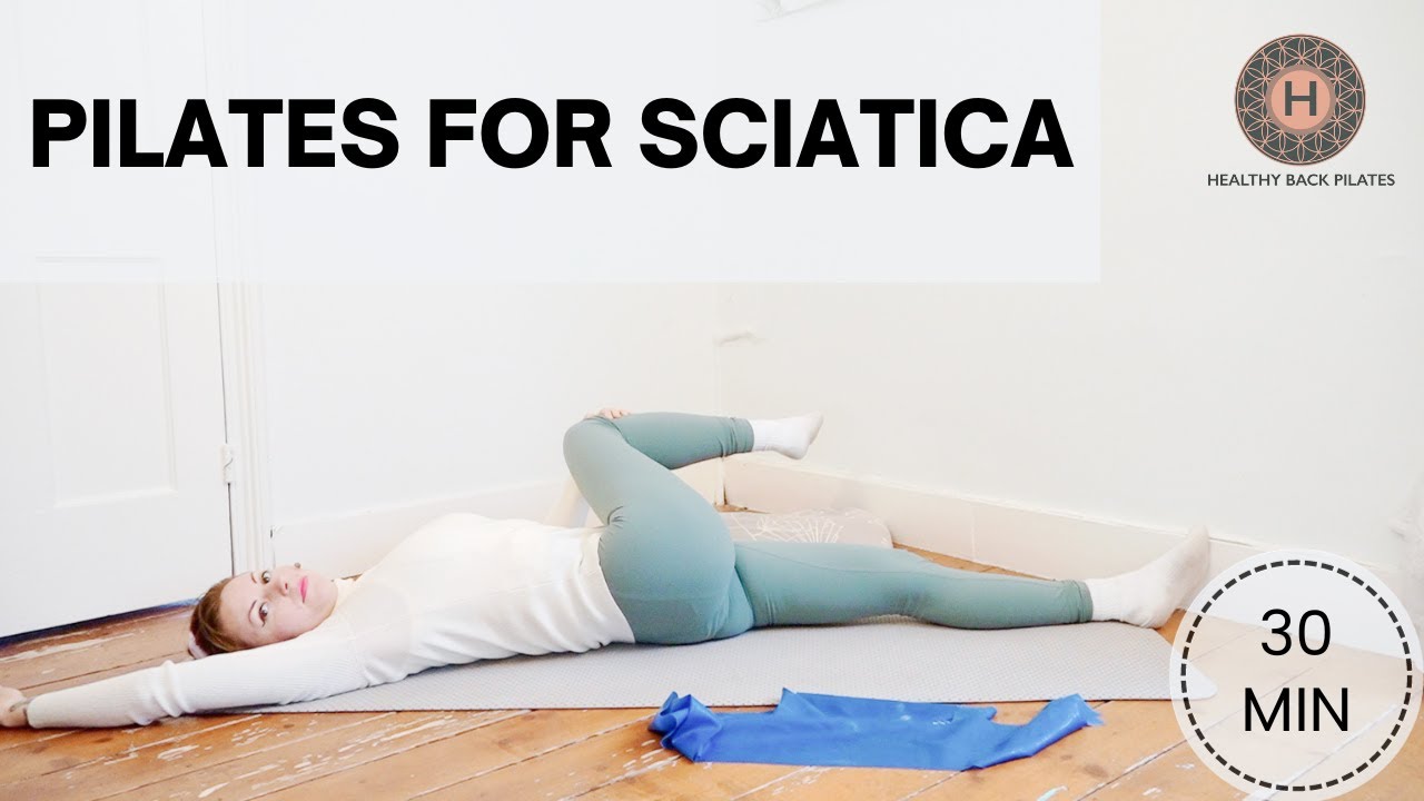 Pilates routine for Sciatica | Gentle stretching and core strengthening | Follow along
