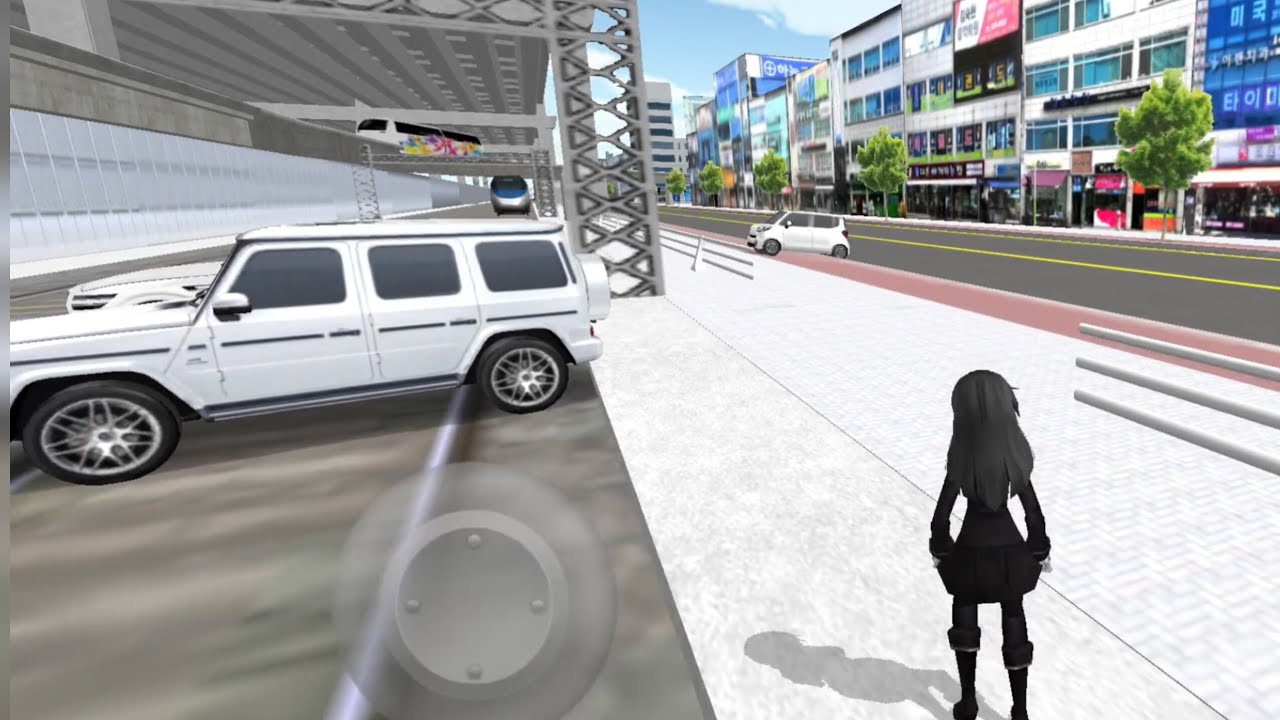 White Mercedes 3Car vs Bullet Train 3d Driving Class | car simulator mobile game #gameplay #cargame 