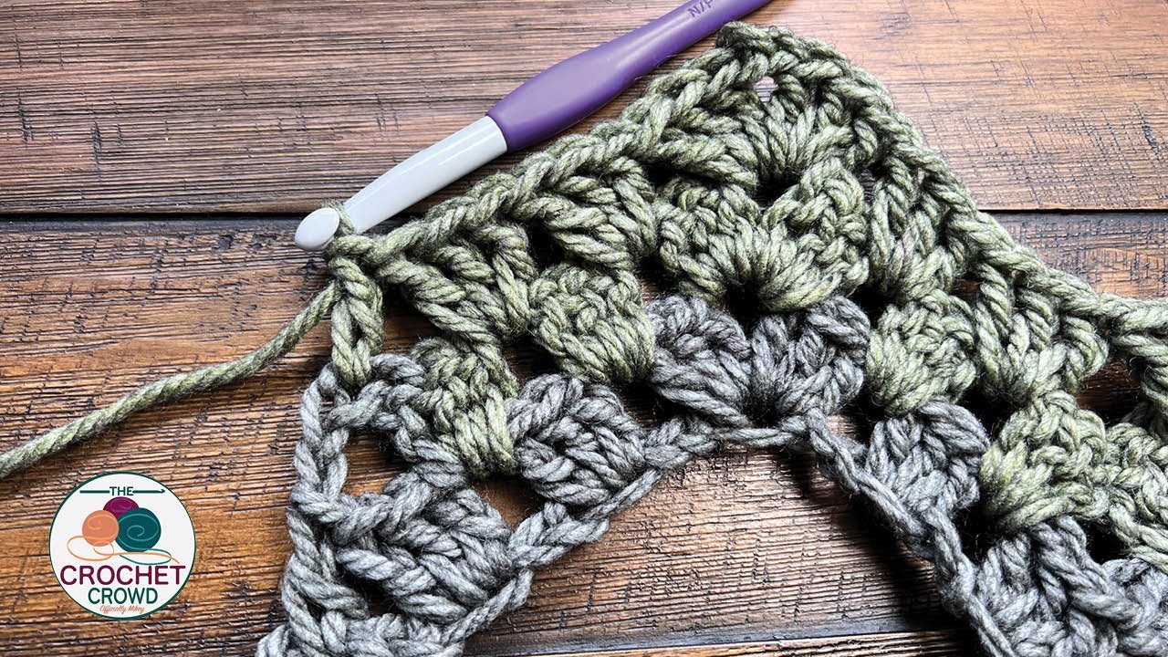 Easy Caron Tea Cakes Granny Wave Blanket Pattern