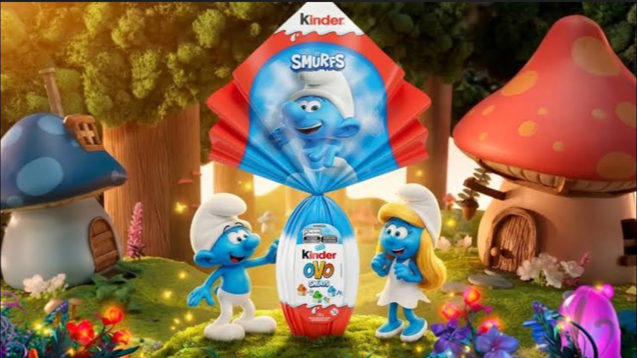 Comprei os ovos de Páscoa 2026 do Kinder ovo dos Smurfs