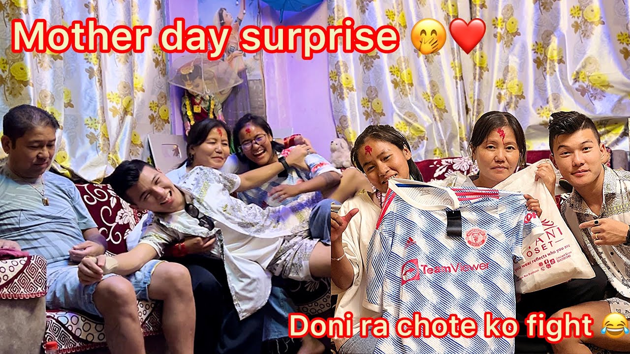 Mother day surprise 🙏🏻❤️ #aronthapa10