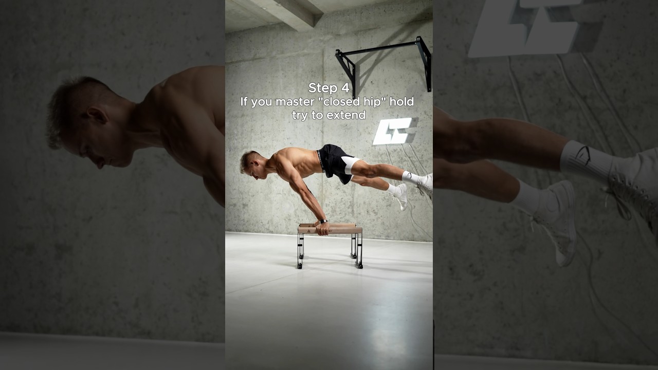 From tuck to Straddle Planche in 4 steps ✅ #calisthenics #planche