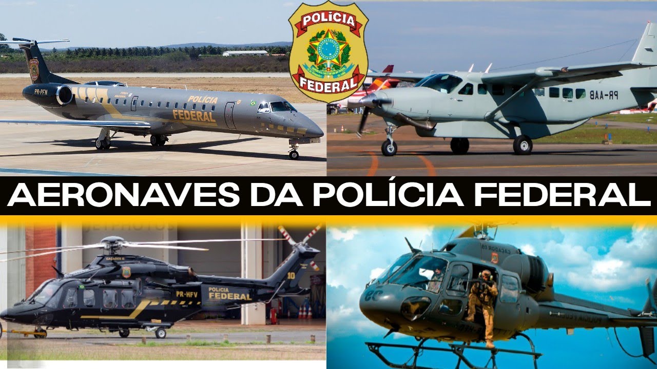 AS AERONAVES DA POLÍCIA FEDERAL (CAOP) - AVIÕES E HELICÓPTEROS