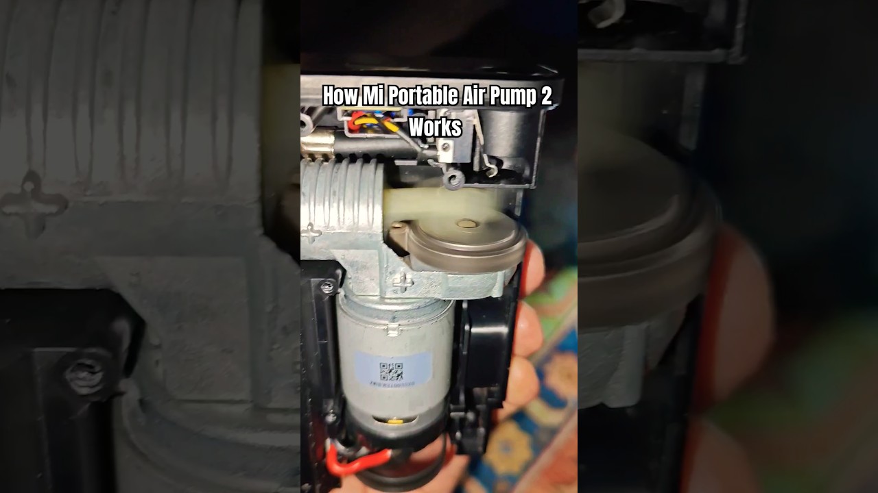 How Xiaomi Portable Electric Air Compressor 2 Works #xiaomi #pump #disassembly #pistons #bikelife
