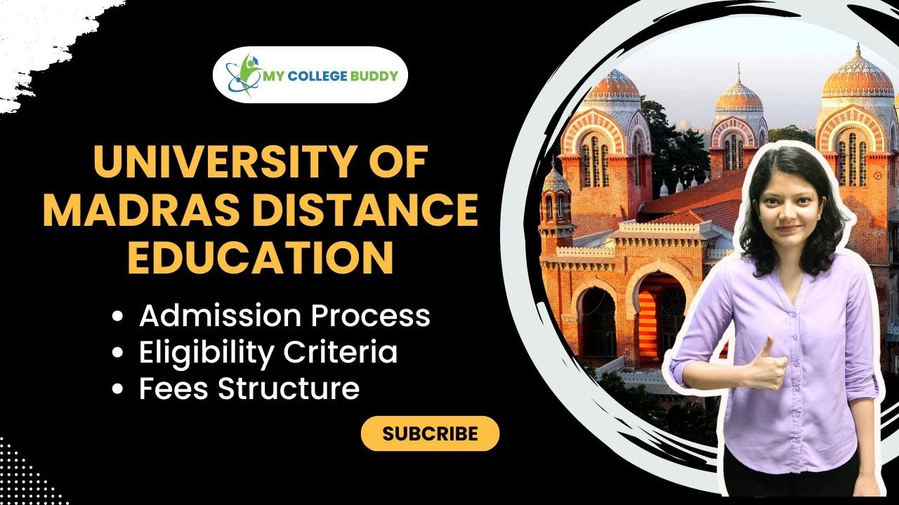 University of Madras Distance Education |Admission Process, Approvals, Rankings & Eligibility!
