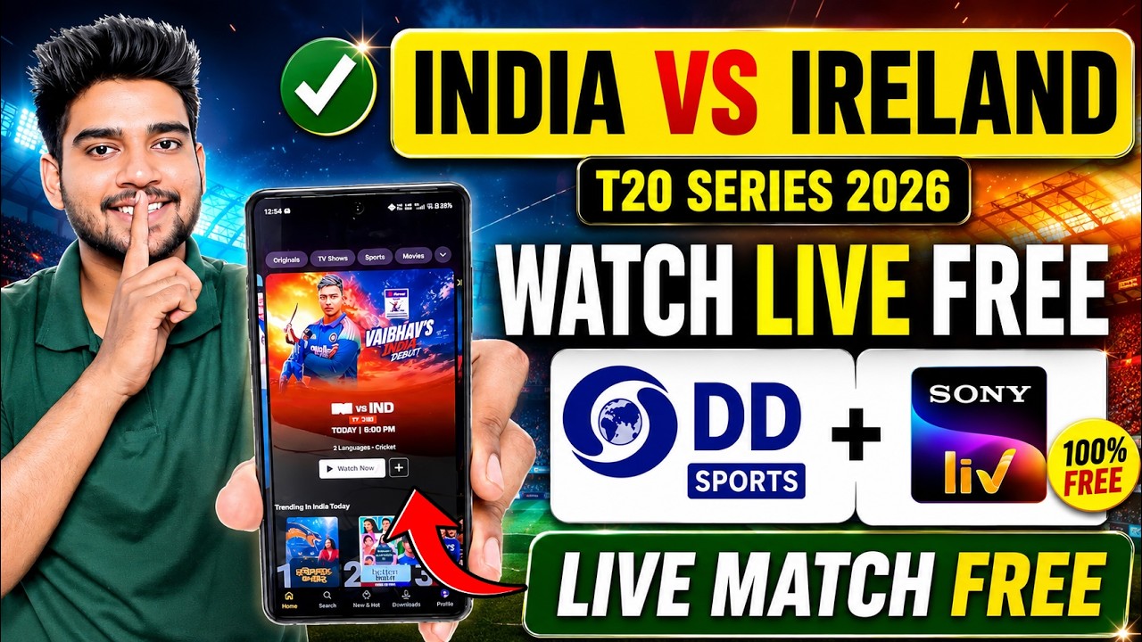 India vs Ireland T20 Live Match Kaise Dekhe Free Me | How To Watch India vs Ireland Match Live Free