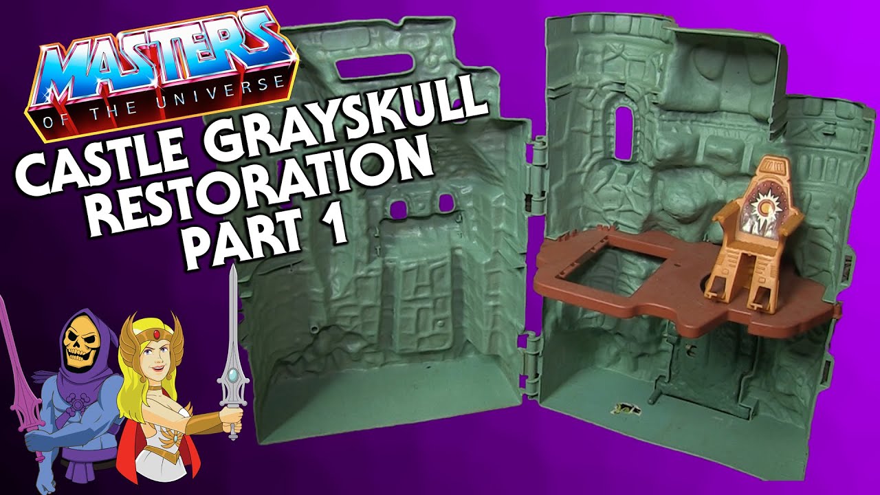 MOTU Castle Grayskull Playset Restoration Part 1/2 Mattel 1982 He-Man Masters of the Universe