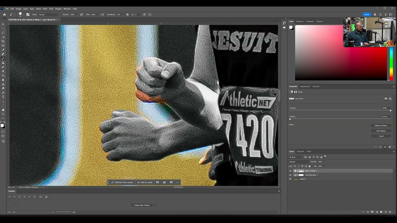 Color Isolation using Lightroom and Photoshop 2025