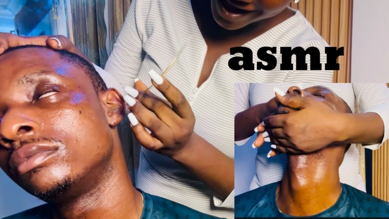 ASMR ✨Luxury Hotel Grooming | Hair Scratching, Facial Cleansing & Neck Care (Male)