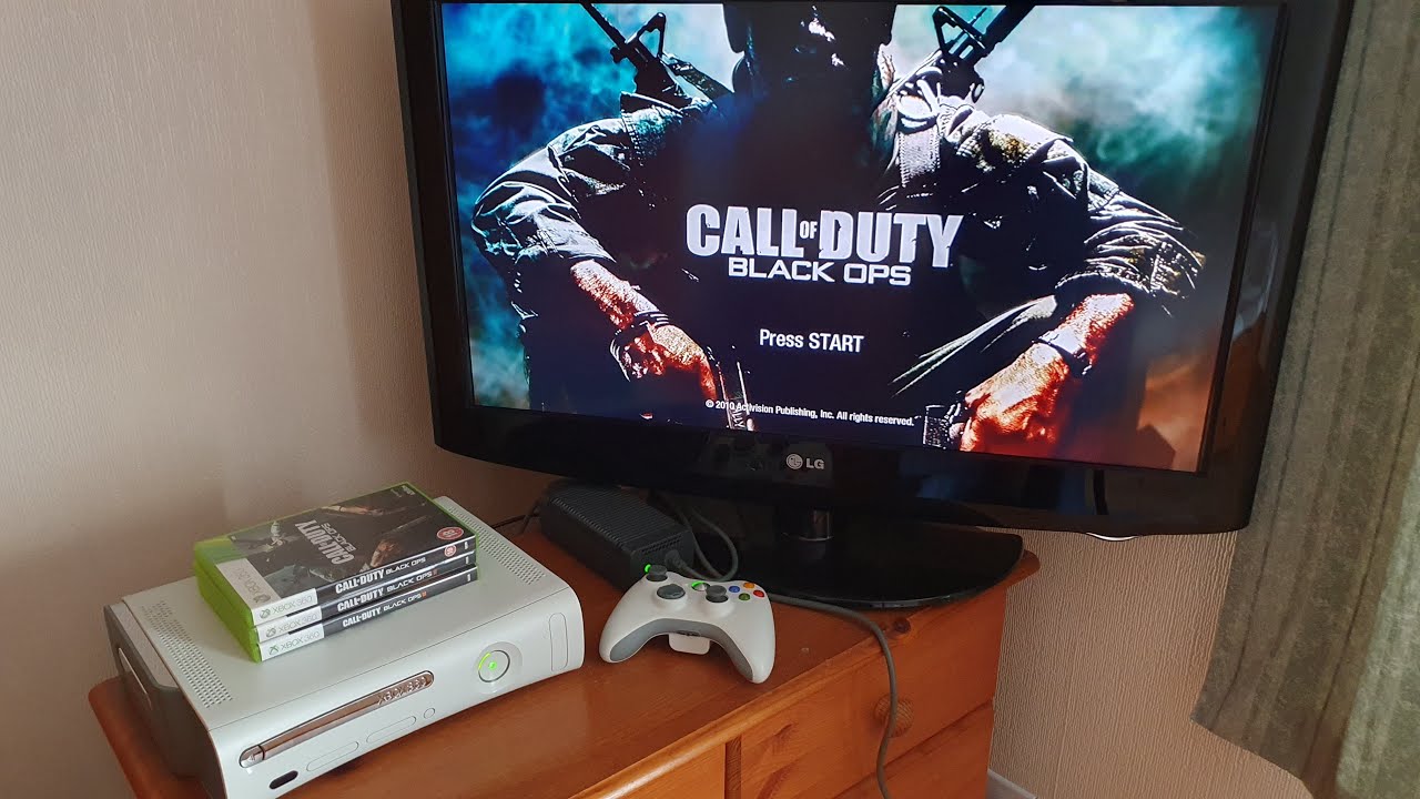 500GB Microsoft Xbox 360 Jasper Console, Controller and Call of Duty Black Ops Bundle # 3592
