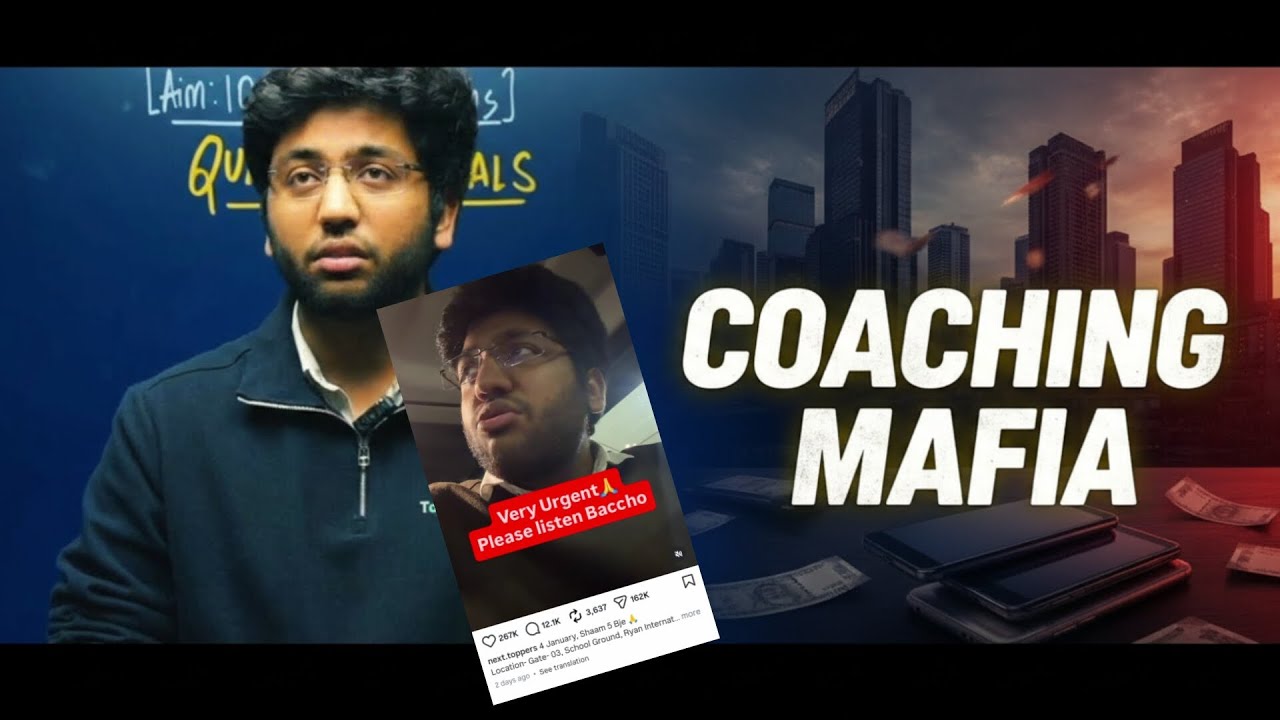 Shobhit bhaiya on Coaching Mafia 💔💔💔#sad #shobhitnirwan #nexttoppers #coaching #mafia 