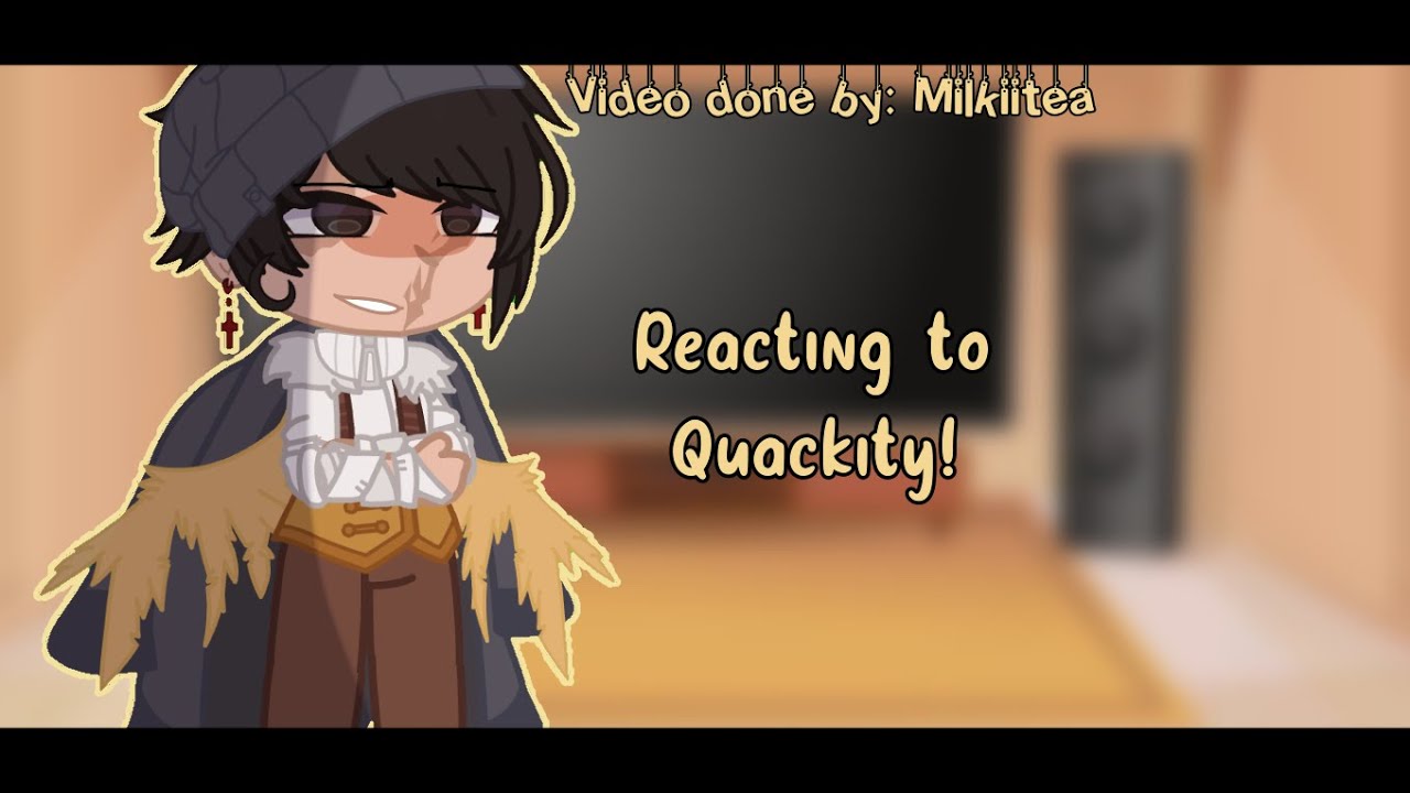 Reacting to quackity!||Gacha club||Milkiitea