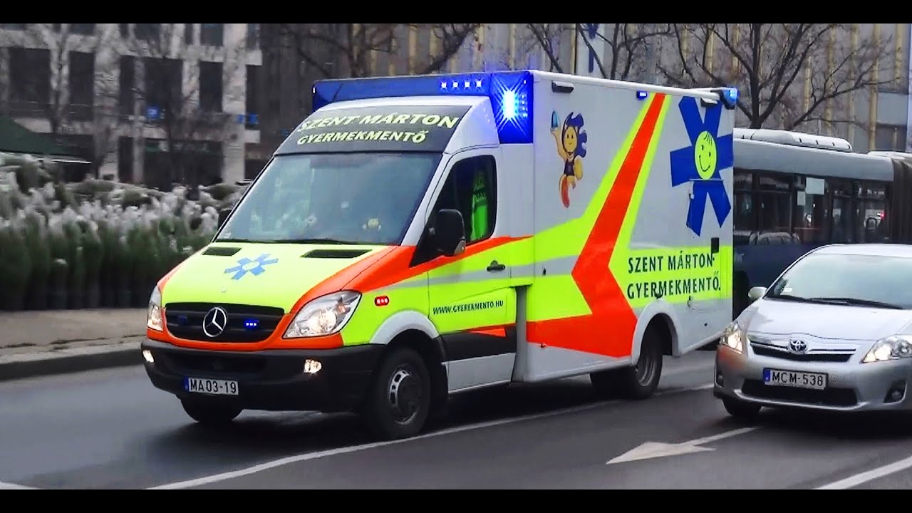 Mentőautó Szent Márton Gyermekmentő Szolgálat Budapest
