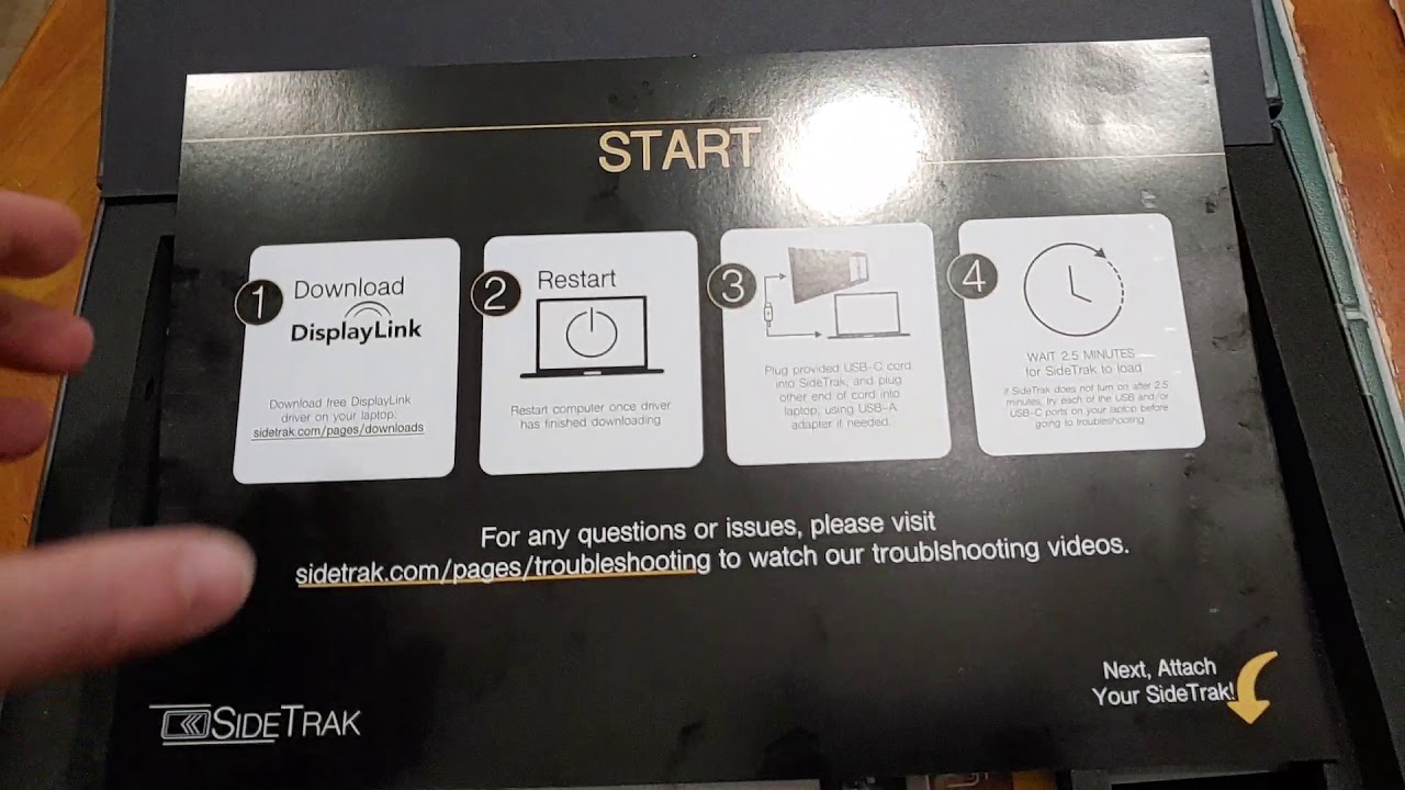 SideTrak Stand Steady portable laptop monitor