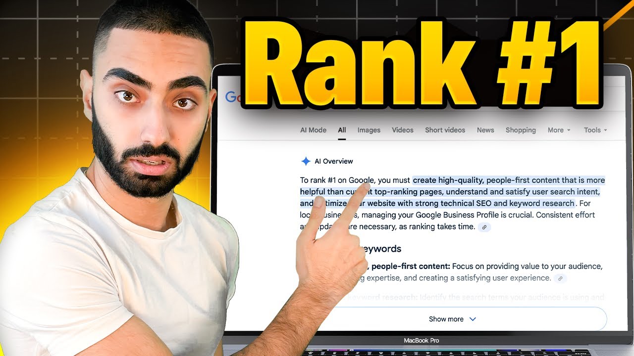 Я занимаю первое место в Google и в обзорах ИИ (вот как)