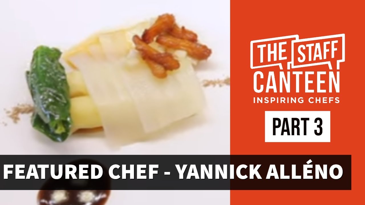 3 Michelin star chef Yannick Alléno makes a signature dish using Noirmoutier white asparagus