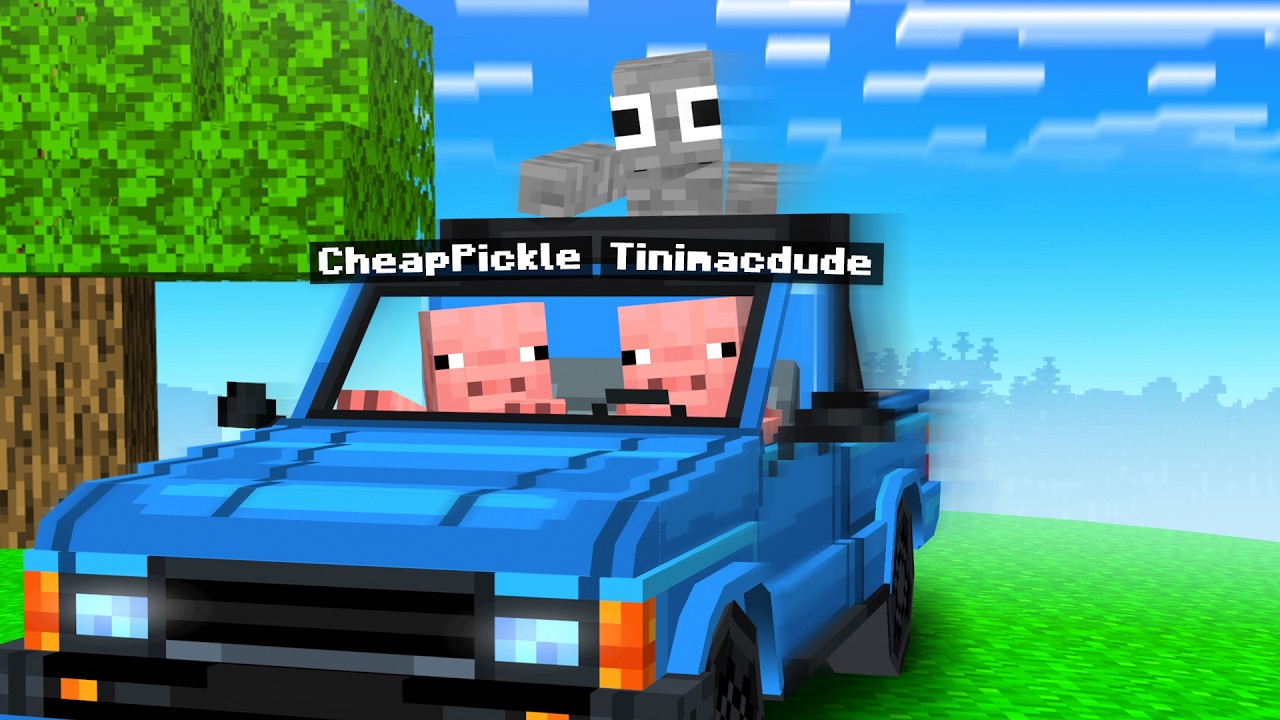 Minecraft Mobhunt With Vehicles Is CRAZY...