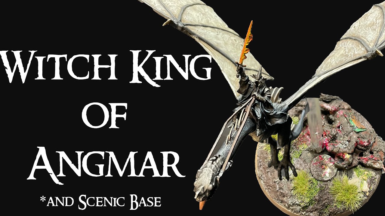 Wraiths on Wings - Mounted Witch King of Angmar and Scenic Base
