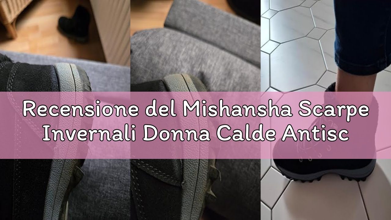 Recensione del Mishansha Scarpe Invernali Donna Calde Antiscivolo Scarponcini da Neve EU 36-42