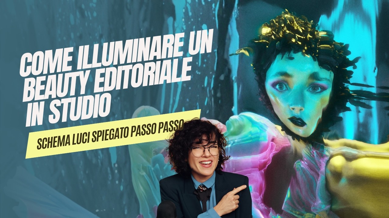 Schema luce per ritratti e beauty creativi: come trasformare un volto passo passo