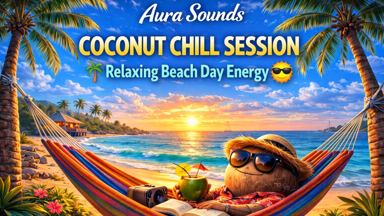 Coconut Chill Session 🥥 Relaxing Beach Day Energy Music | Tropical House Mix| Aura Sounds|