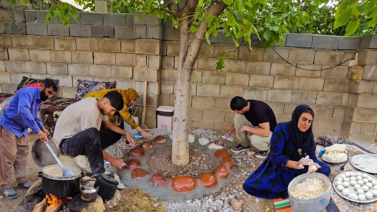 A Peaceful Day with Ajav & Amir in the Highlands | Beautiful River Stones Transform Milad's Yard 