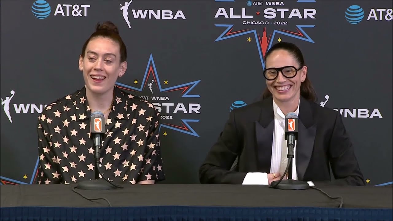 Sue Bird, Breanna Stewart Media Availability | 2022 WNBA All-Star Post Game Interview 