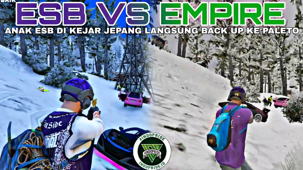 ESB VS EMPIRE| ANAK ESB DI KEJAR JEPANG LANGSUNG BACK UP KE PALETO | #indopriderp #esb #empire 