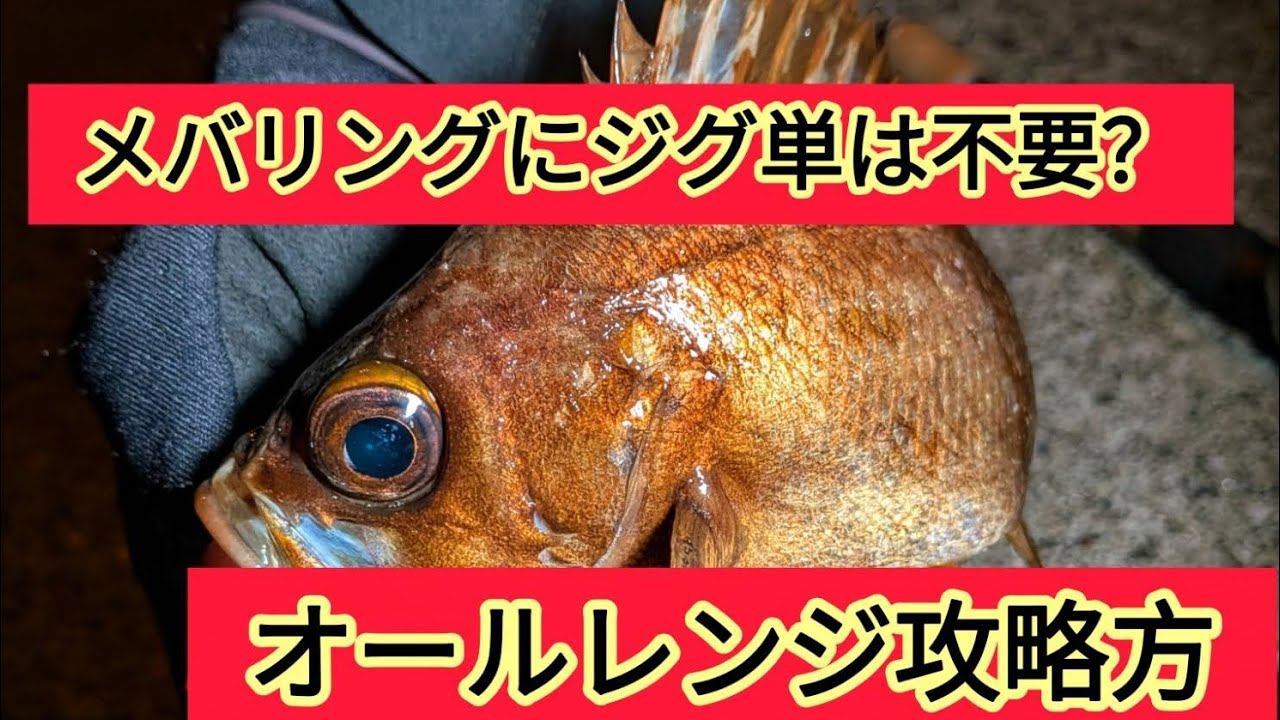 【メバリング】ジグ単不要！？オールレンジ攻略！