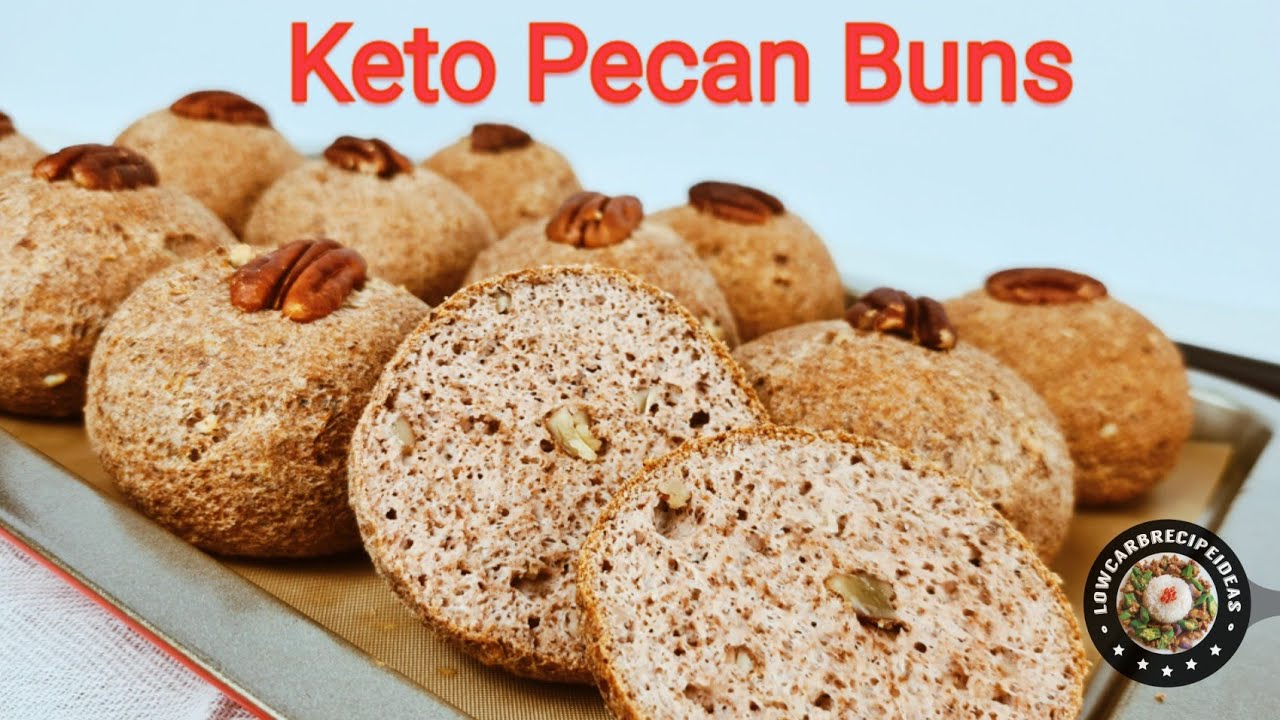 HOW TO MAKE KETO PECAN BUNS - LIGHT, SOFT, FLUFFY & CRISPY WHEN TOASTED !