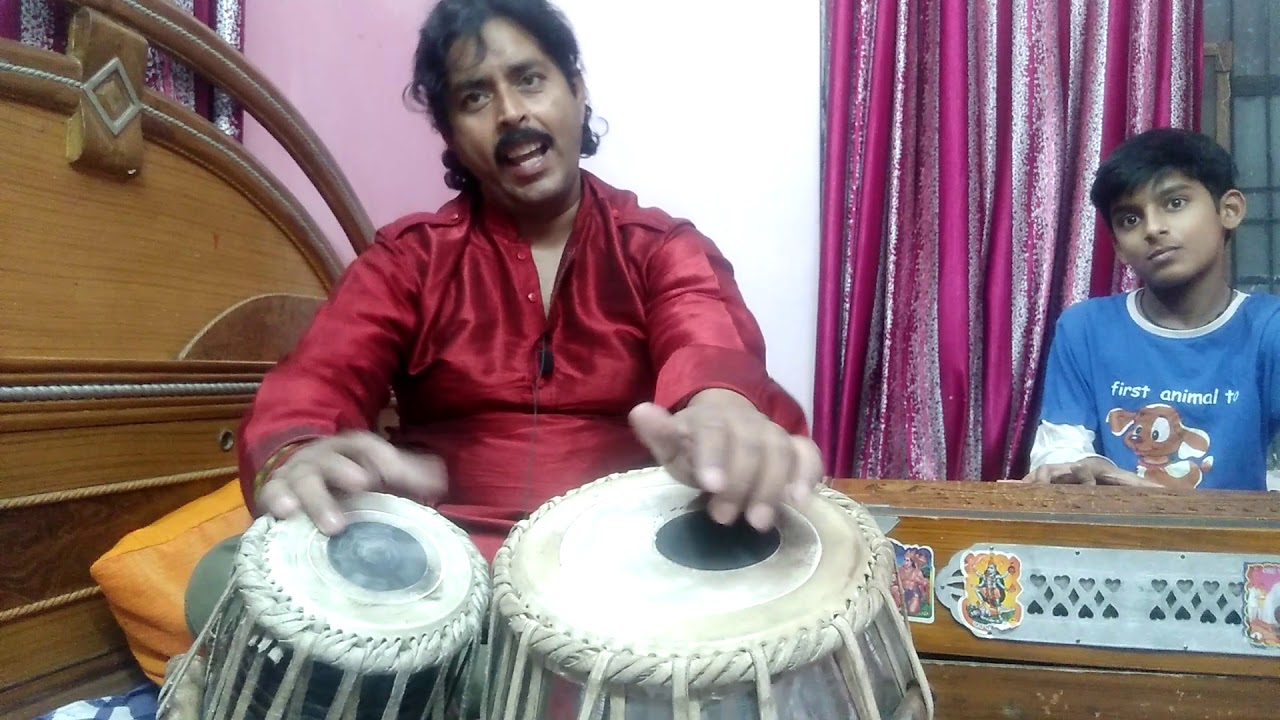 भोजपुरी मे पूर्वी  गाने के साथ तबला कैसे बजाए