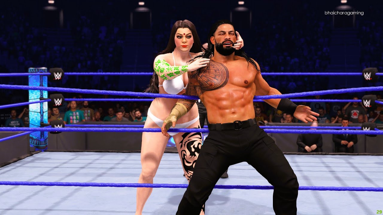 Live WWE Match : Roman Reigns vs Nikki Bella | WWE Smackdown Fight 3