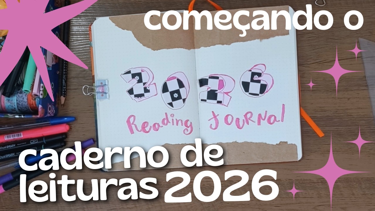 montando o caderno de leituras de 2026 ✨ setup reading journal