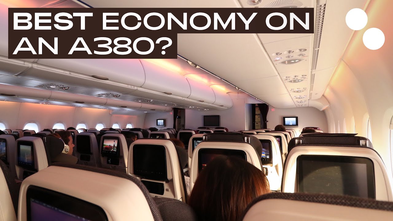 QATAR AIRWAYS A380-800 ECONOMY CLASS QR041 PARIS - DOHA
