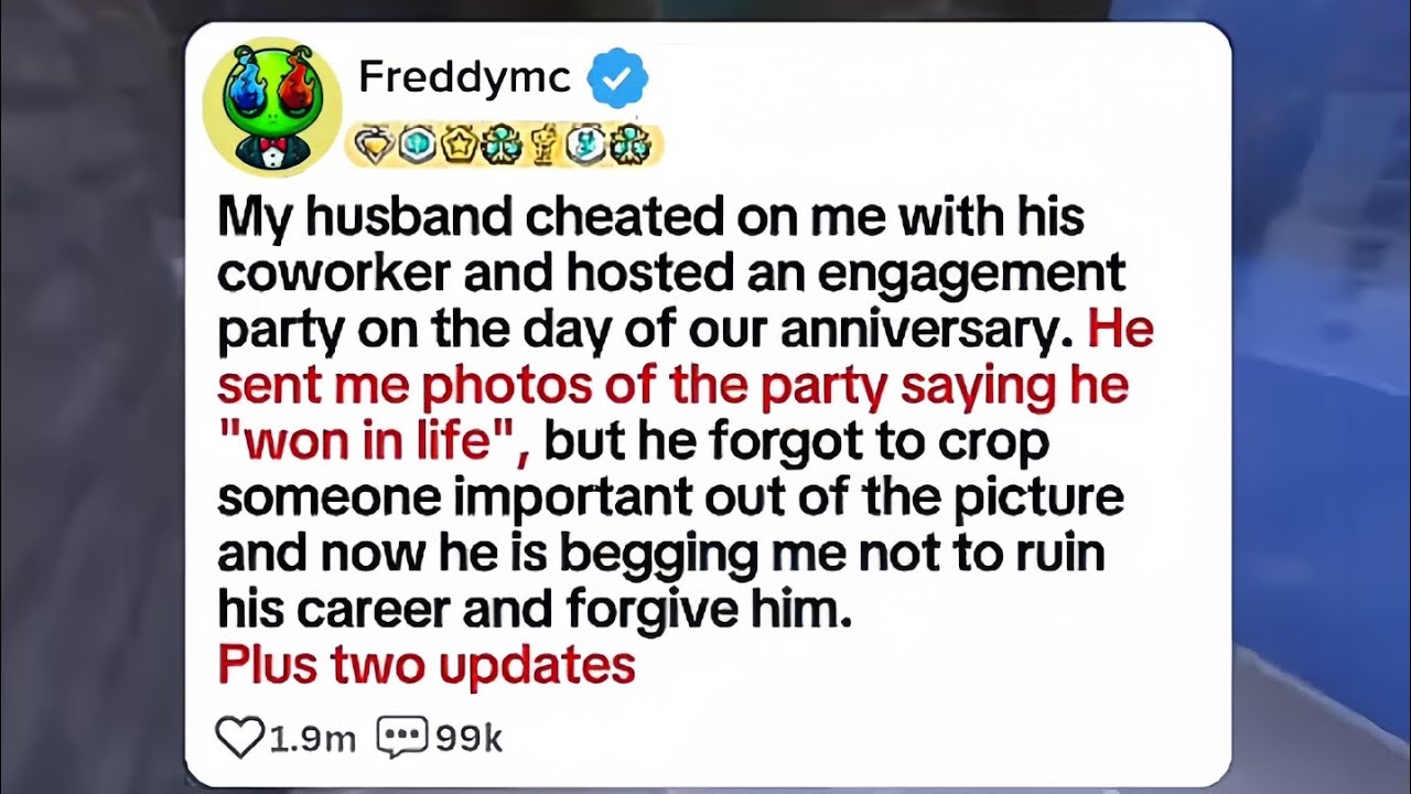 [FULL STORY] My husband cheated on me with his coworker and hosted an engagement party on the...